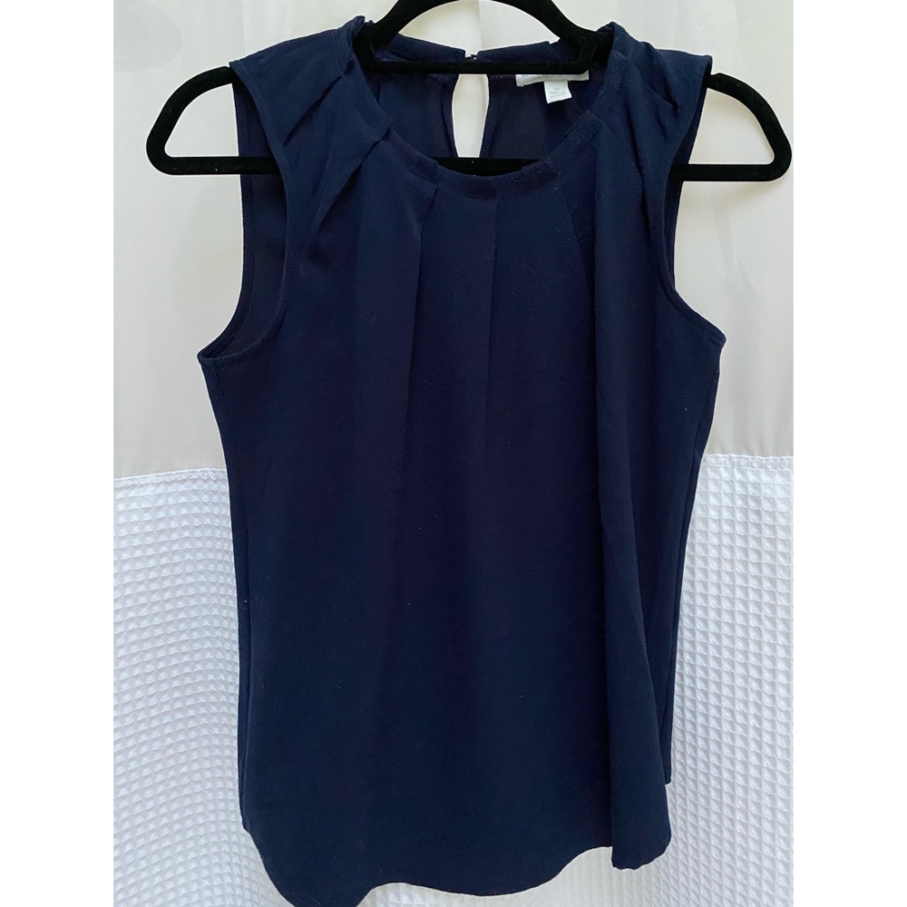 Blue dress tank top